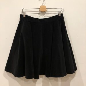 Organic cotton velvet circle skirt